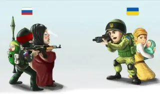 Український і російський військовий