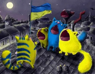 Путін х@йло у виконанні українських котів!