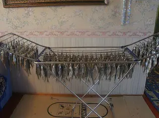 Сушілка для тараньки в квартирі