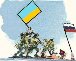 Встановлення прапору в Луганську силами АТО