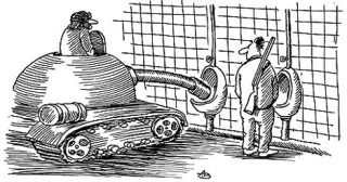Карикатура на танкіста