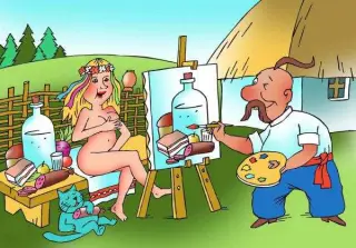 Карикатура на українського худоника