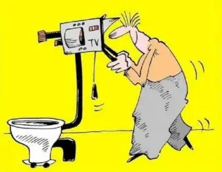 Карикатура на російського журналіста