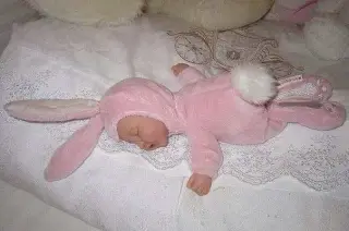 Зайчик заснув...