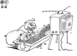 Карикатура на телебачення