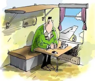 Карикатура на пасажира