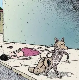 Карикатура на шубу