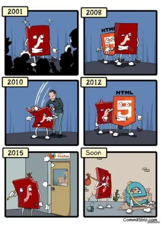 Карикатура на html 5