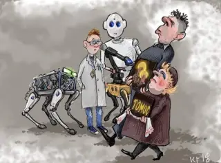 Карикатура на Томас