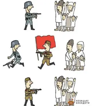 Карикатура на радянську армію