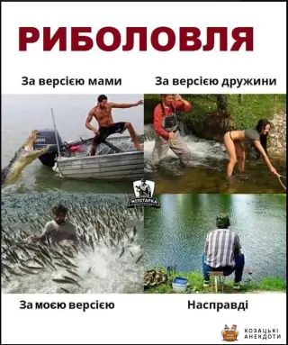 Риболовля з різних поглядів.