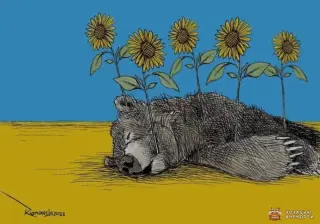 Коли москаль положив зернята в кишеню