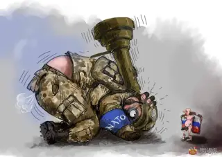Карикатура на НАТО