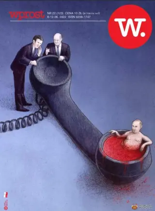 Карикатура на Шольца і Макрона