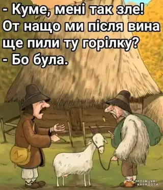 Навіщо куми пили?