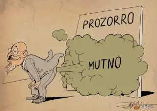 Карикатура на Прозоро