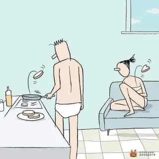 Коли чоловік готує