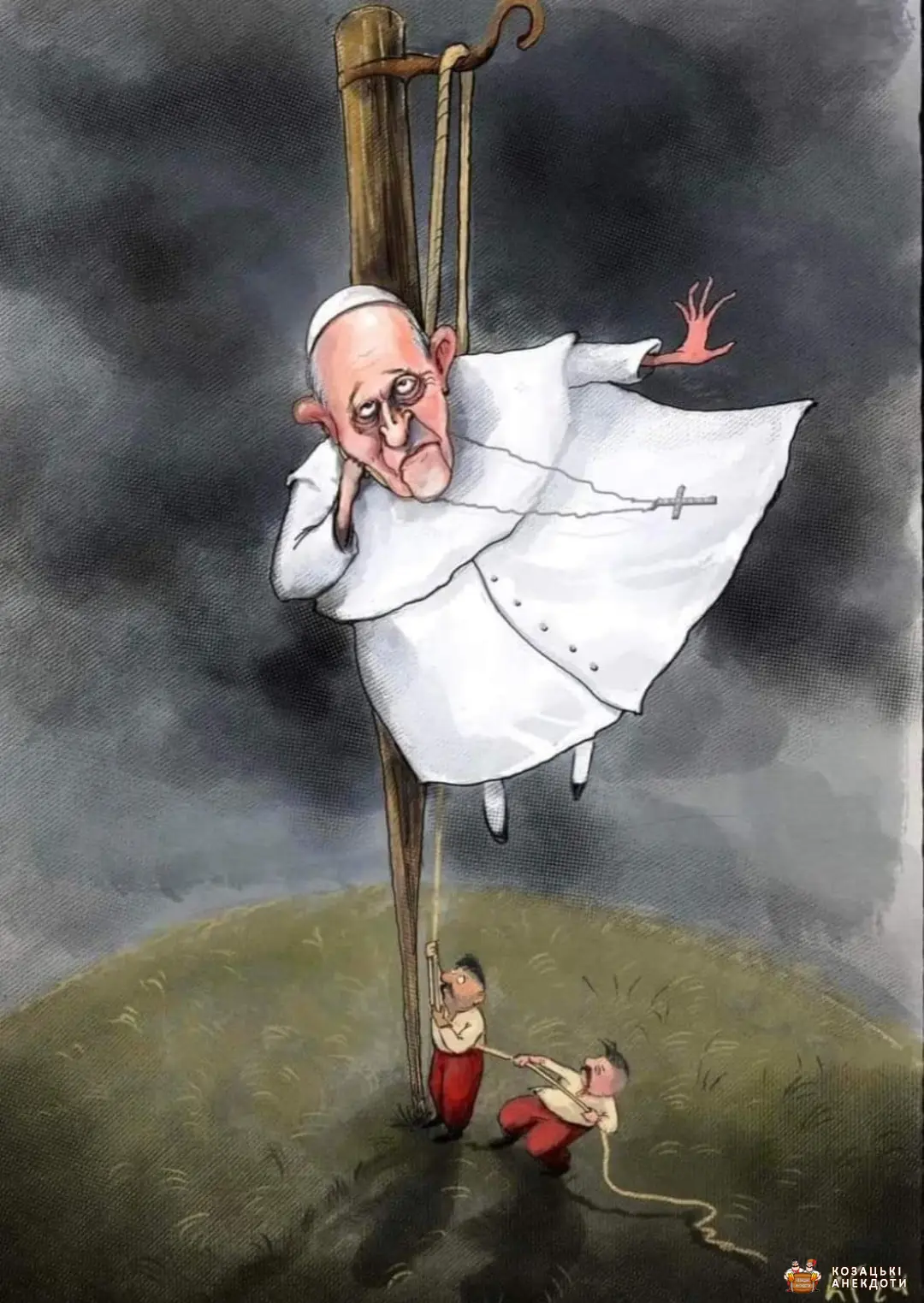 Папа повісив білий прапор