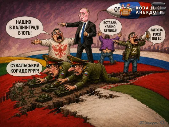 Сувальський коридор - карикатура